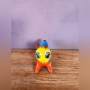 Colorful Talavera Cricket Figurine Decor.
